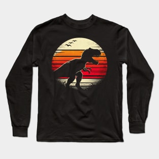 Dinosaur T-Rex Retro Novelty Men Kids Women Funny Dinosaur Long Sleeve T-Shirt